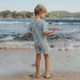 Little Dutch Ολόσωμο Κοντομάνικο Μαγιό Ocean Friends - No 98/104