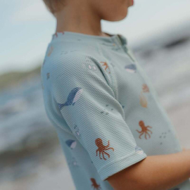 Little Dutch Ολόσωμο Κοντομάνικο Μαγιό Ocean Friends - No 98/104