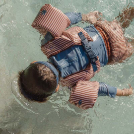 Little Dutch Παιδικό Μαγιό Βερμούδα Ocean Brown Stripes - No 74/80