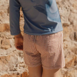 Little Dutch Παιδικό Μαγιό Βερμούδα Ocean Brown Stripes - No 74/80