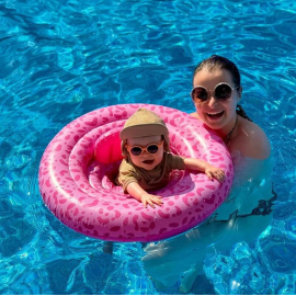 Σωσίβιο με Καθισματάκι για 0-1 έτους - Swim Essentials "Pink Leopard"