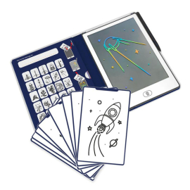 Kidydraw Mini Tablet Zωγραφικής Galaxy με Oθόνη LCD & 30 Kάρτες