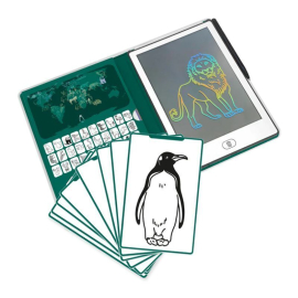 Kidydraw Mini Tablet Zωγραφικής Animals με Oθόνη LCD & 30 Kάρτες