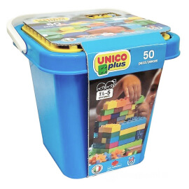 Unico Plus Τουβλάκια - Κουβάς με Τουβλάκια και Βάση 50 τεμ (8508-0001)Unico Plus Τουβλάκια - Κουβάς με Τουβλάκια και Βάση 50 τεμ (8508-0001)