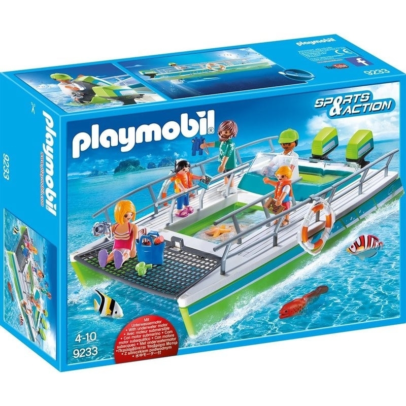 Playmobil Καταμαράν με διάφανο πυθμένα και υποβρύχιο μοτέρ (9233)Playmobil Καταμαράν με διάφανο πυθμένα και υποβρύχιο μοτέρ (9233)