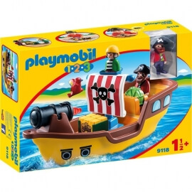 Playmobil Προσχολική Σειρά 1-2-3  Πειρατικό Καράβι (9118)