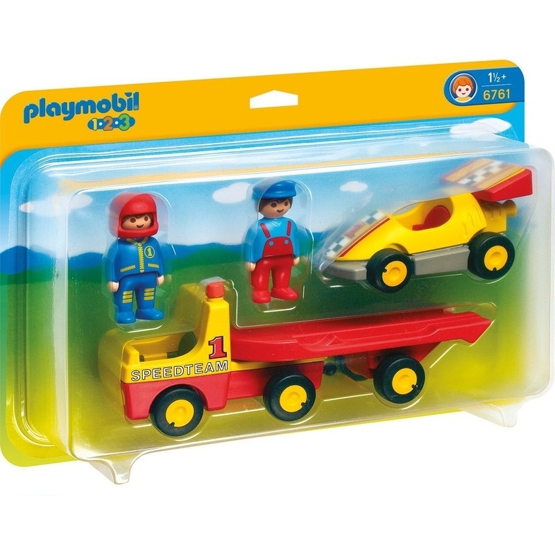 Playmobil Προσχολική Σειρά 1-2-3 Φορτηγό Μεταφοράς Αγωνιστικών Οχημάτων (6761)Playmobil Προσχολική Σειρά 1-2-3 Φορτηγό Μεταφοράς Αγωνιστικών Οχημάτων (6761)