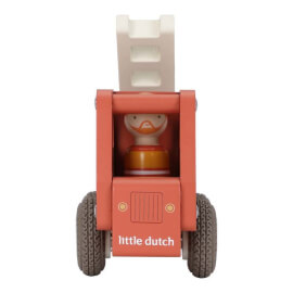 Ξύλινο Πυροσβεστικό Όχημα με Φιγούρα - Little Dutch (2528)