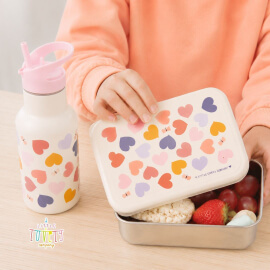 Ανοξείδωτο Δοχείο Φαγητού Lunch Box Hearts - A Little Lovely Company