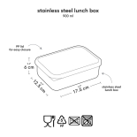 Ανοξείδωτο Δοχείο Φαγητού Lunch Box Hearts - A Little Lovely Company
