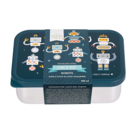 Ανοξείδωτο Δοχείο Φαγητού Lunch Box Robots - A Little Lovely Company