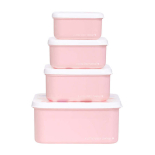 Σετ 4 Δοχεία Φαγητού Lunch & Snack Box Hearts - A Little Lovely Company