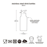 Παγούρι με Διπλό Τοίχωμα Ανοξείδωτο 350ml Hearts - A Little Lovely Company
