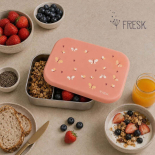Δοχείο Φαγητού Lunchbox με Καπάκι Σιλικόνης Butterfly - Fresk (FD600-18)