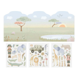 Βιβλιαράκι με Αυτοκόλλητα Safari Friends - Little Dutch (126905)