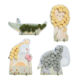 Κάρτες με Pom Pom Safari Friends - Little Dutch (126919)