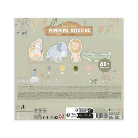 Κάρτες με Pom Pom Safari Friends - Little Dutch (126919)