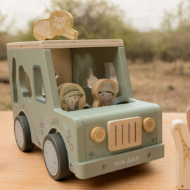 Ξύλινο Αυτοκίνητο Ταξινόμησης Σχημάτων Safari - Little Dutch (7447)