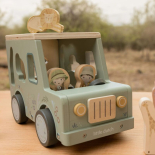 Ξύλινο Αυτοκίνητο Ταξινόμησης Σχημάτων Safari - Little Dutch (7447)