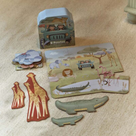 Παζλ 6σε1 Safari Friends - Little Dutch (7450)Παζλ 6σε1 Safari Friends - Little Dutch (7450)