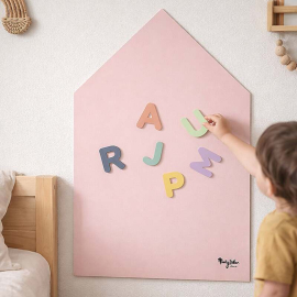 Μαγνητικός Πίνακας Τοίχου  MagneKids™ House Dusty Rose - Family Nation