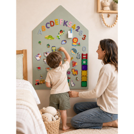 Μαγνητικός Πίνακας Τοίχου MagneKids™ House Sage - Family Nation