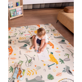 Πτυσσόμενο Χαλάκι Δραστηριοτήτων Montessori 2 σε 1 Dino Friends