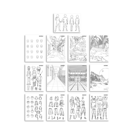 Τάμπλετ Ζωγραφικής Manga 2 Όψεων K-DRAW-PRO με Οθόνη LED και Μαυροπίνακα