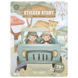 Βιβλίο με Αυτοκόλλητα Safari Friends - Little Dutch (126904)