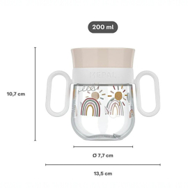 Εκπαιδευτικό Ποτηράκι 200ml με Χειρολαβές Mio Fairy Garden - Little Dutch