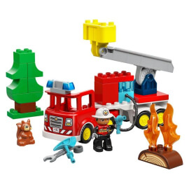Lego Duplo - Πυροσβεστικό Όχημα με Μάνικα και Πυροσβέστη (10473)