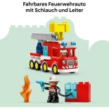 Lego Duplo - Πυροσβεστικό Όχημα με Μάνικα και Πυροσβέστη (10473)