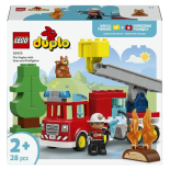 Lego Duplo - Πυροσβεστικό Όχημα με Μάνικα και Πυροσβέστη (10473)