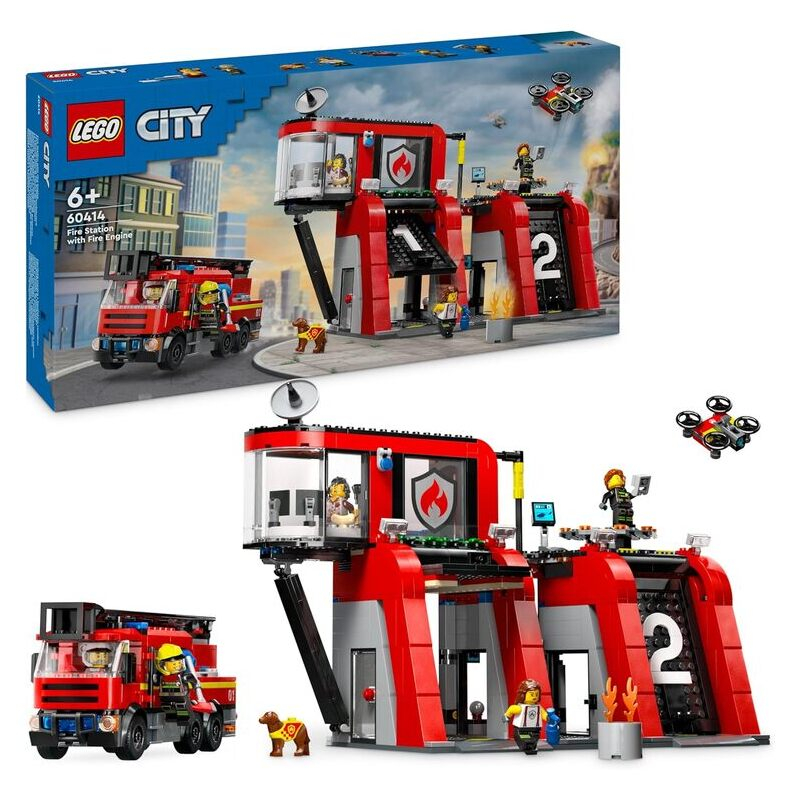 Lego City - Πυροσβεστικός Σταθμός με Πυροσβεστικό Όχημα (60414)Lego City - Πυροσβεστικός Σταθμός με Πυροσβεστικό Όχημα (60414)