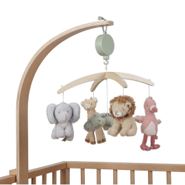 Ξύλινο Μουσικό Μόμπιλε για Κούνια Safari Friends - Little Dutch (8300)