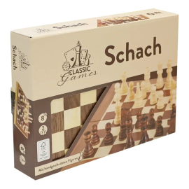 Σκάκι με Ξύλινα Πιόνια 29x29 εκ - Natural Games (61203800)