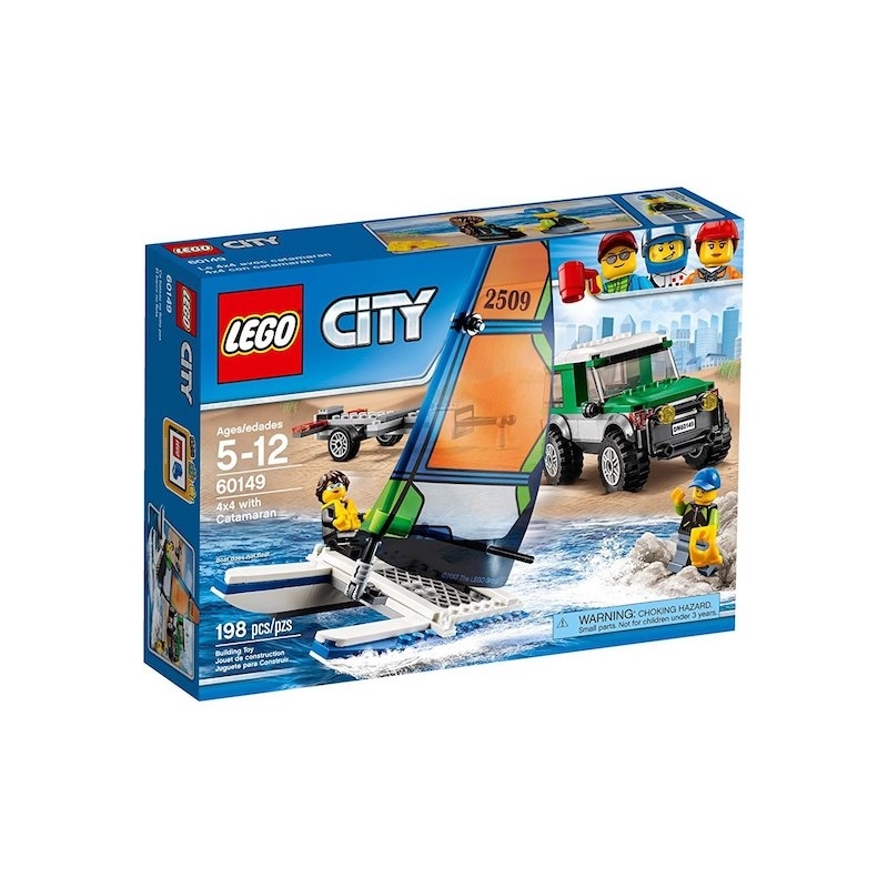 Lego City - 4x4 με Καταμαράν (60149)Lego City - 4x4 με Καταμαράν (60149)