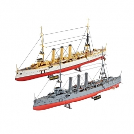 Σετ 2 Πολεμικά Πλοία-SMS Dresden & SMS Emden 1/350
