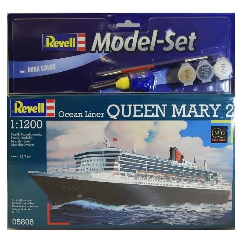 Κρουαζιερόπλοιο QUEEN MARY2 1/1200 Σετ δώρουΚρουαζιερόπλοιο QUEEN MARY2 1/1200 Σετ δώρου