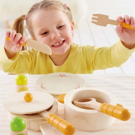 Ξύλινο Σετ Κουζινικών Hape