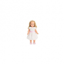 Φορεματάκι για Κούκλα 28-35 εκ. λευκό