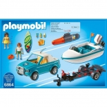 Playmobil Summer Fun - Όχημα με Ταχύπλοο Σκάφος και Υποβρύχιο Μοτέρ (6864)