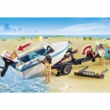 Playmobil Summer Fun - Όχημα με Ταχύπλοο Σκάφος και Υποβρύχιο Μοτέρ (6864)