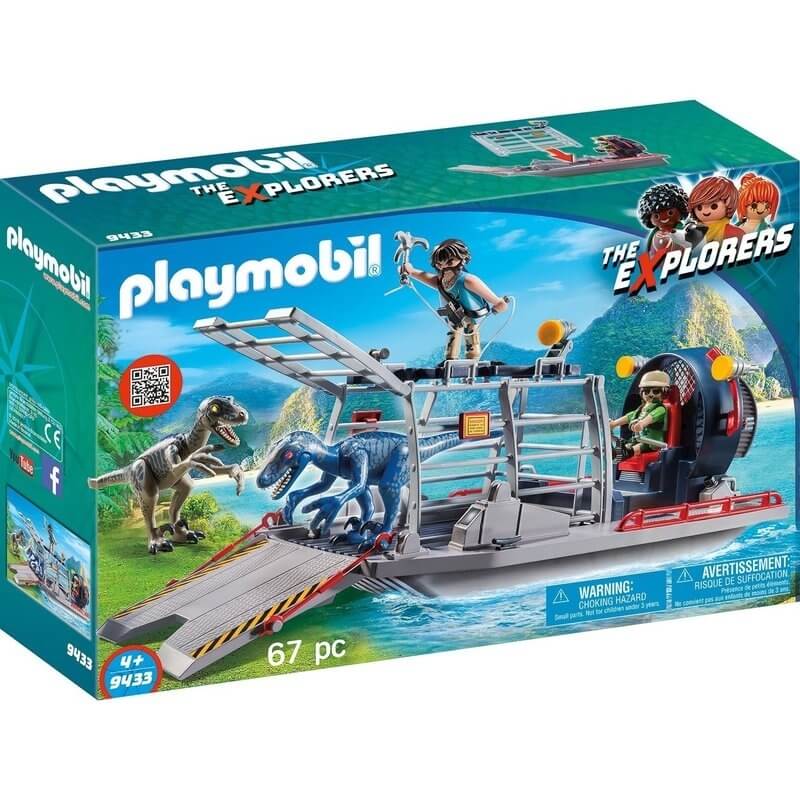 Playmobil The Explorers - Ταχύπλοο Λαθροκυνηγών με Κλούβι Δεινοσαύρων (9433)Playmobil The Explorers - Ταχύπλοο Λαθροκυνηγών με Κλούβι Δεινοσαύρων (9433)