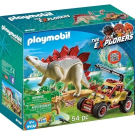 Playmobil The Explorers - Εξερευνητικό Όχημα και Στεγόσαυρος (9432)