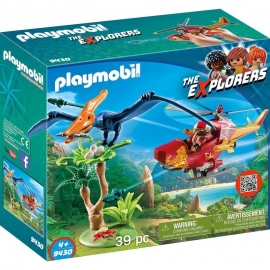 Playmobil The Explorers - Ελικόπτερο και Πετροδάκτυλος (9430)