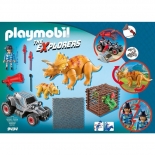 Playmobil The Explorers - Όχημα Λαθροκυνηγών και Οικογένεια Τρικεράτωψ (9434)