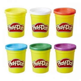 Play-Doh Πλαστελίνη Σετ 6 Βαζάκια Βασικά Χρώματα (C3898)