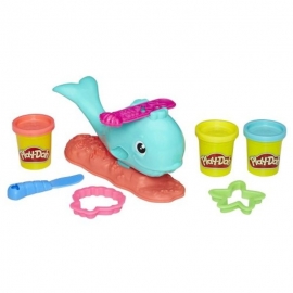 Play-Doh Πλαστελίνη Φαλαινίτσα με 3 Βαζάκια (E0100)