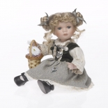 Κούκλα Πορσελάνινη Συλλεκτική καθιστή RF-Collection 30εκ (119718)